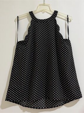Monteau Black &White blouse Size X-Large